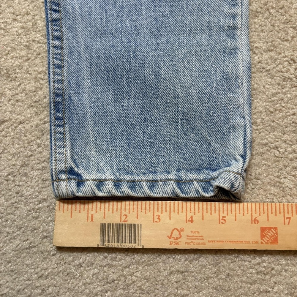 Vtg Levis 512 Jeans Mens‎ 29x33 Blue Slim Tapered Denim Pants Light Wash USA 90s - Picture 10 of 16